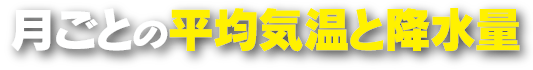 月ごとの平均気温と降水量