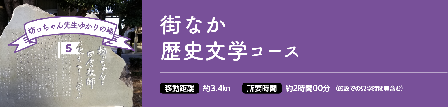 散策コース5 街なか歴史文学コース